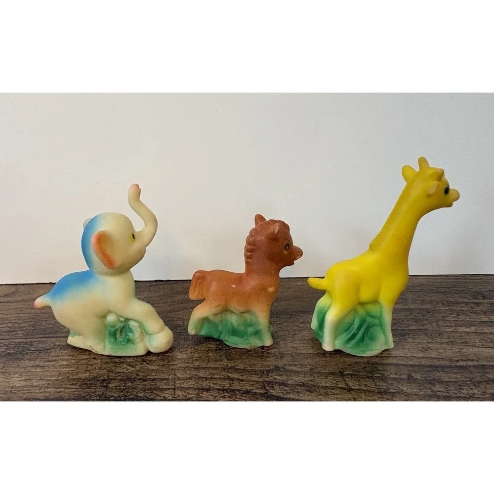Vintage Giraffe Pony Elephant 4